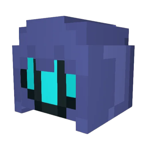 radialplate Minecraft avatar head, 3D render