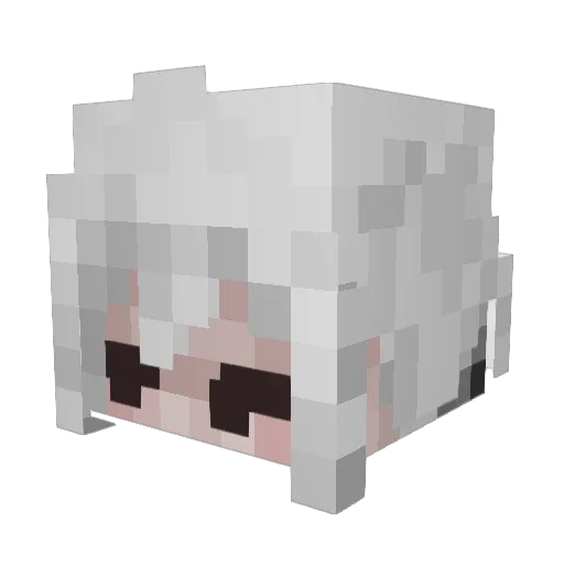 radiant_crystal Minecraft avatar head, 3D render