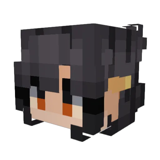 radiantword Minecraft avatar head, 3D render