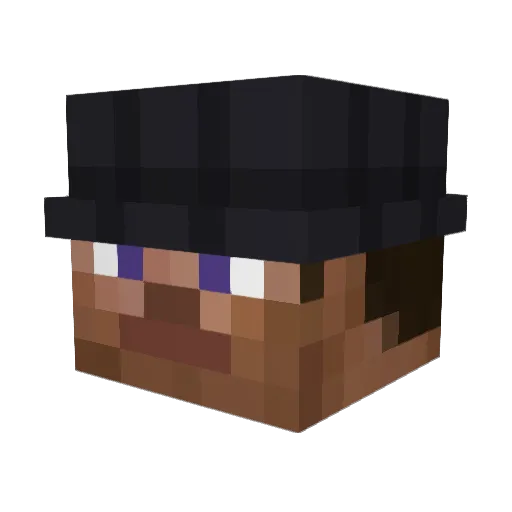 radical_vitor Minecraft avatar head, 3D render