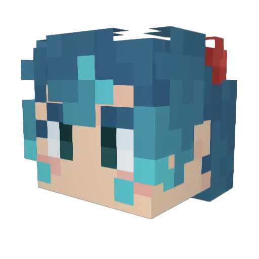 radicalmari Minecraft avatar head, 3D render