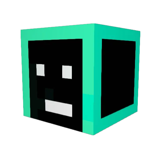 radicalzlatan Minecraft avatar head, 3D render