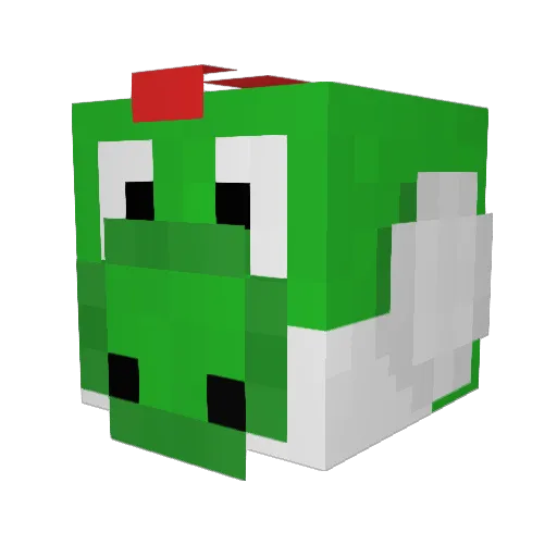 radicolo Minecraft avatar head, 3D render