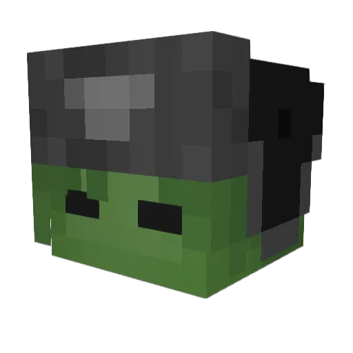 radilime Minecraft avatar head, 3D render