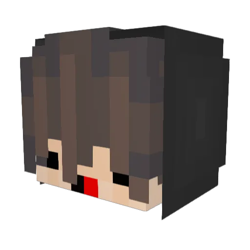 radioakteev Minecraft avatar head, 3D render