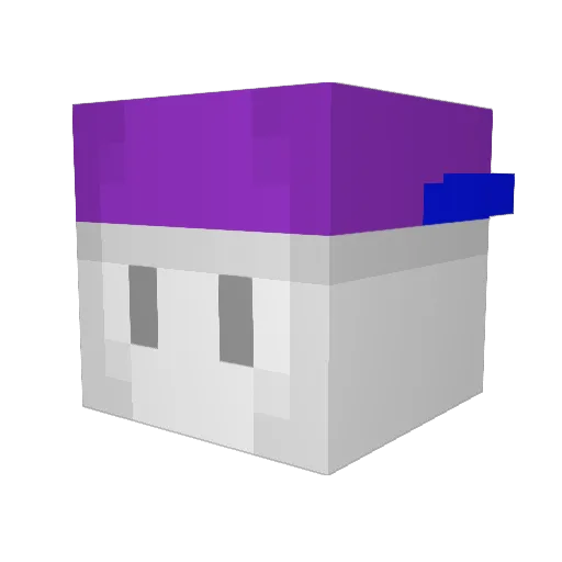 radioation Minecraft avatar head, 3D render