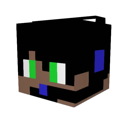 radiobox33 Minecraft avatar head, 3D render
