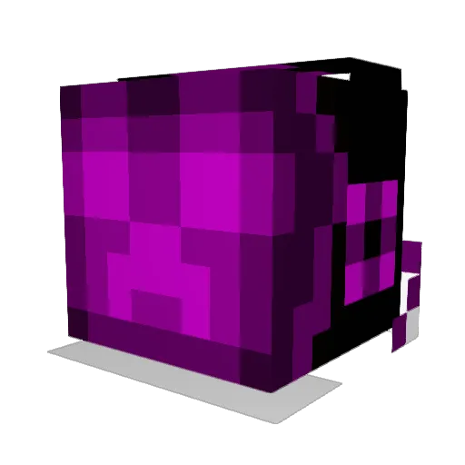 radiocrab Minecraft avatar head, 3D render