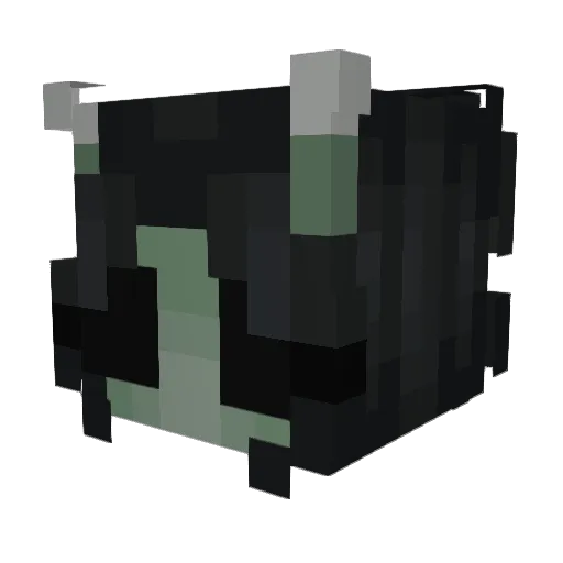 radiogirlfriend Minecraft avatar head, 3D render