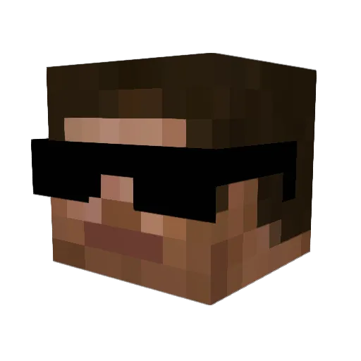 radiomanmatt Minecraft avatar head, 3D render
