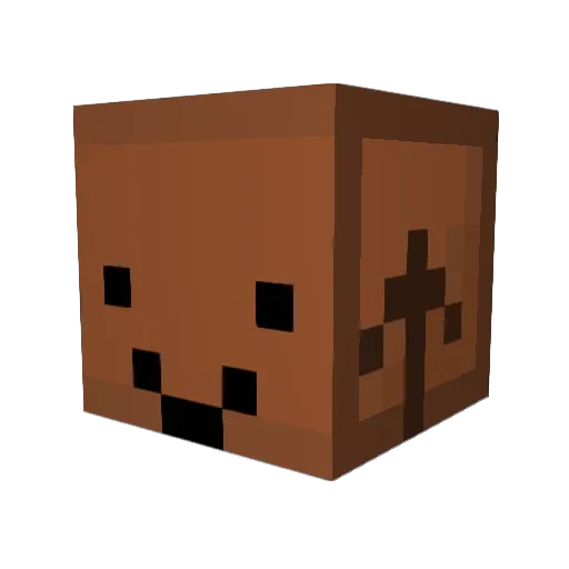radiomouse Minecraft avatar head, 3D render