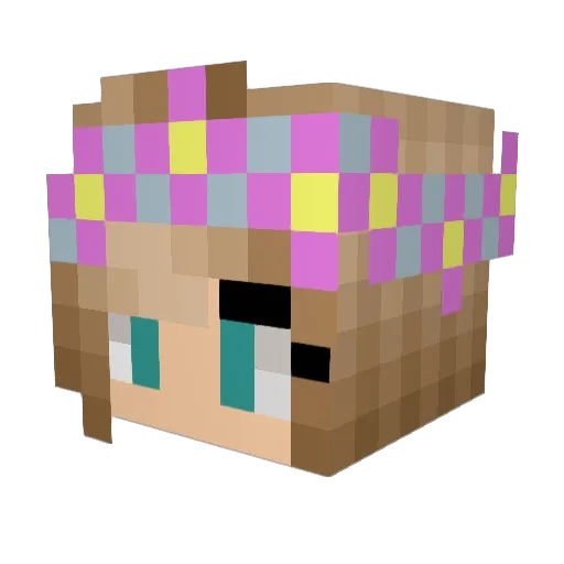 radiosummer Minecraft avatar head, 3D render