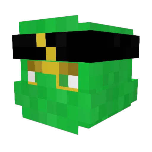 radol3 Minecraft avatar head, 3D render