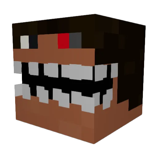 radomix07 Minecraft avatar head, 3D render