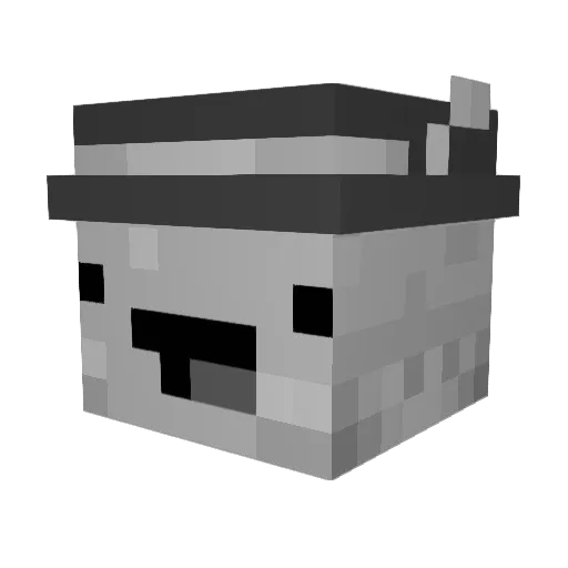 radtato2 Minecraft avatar head, 3D render