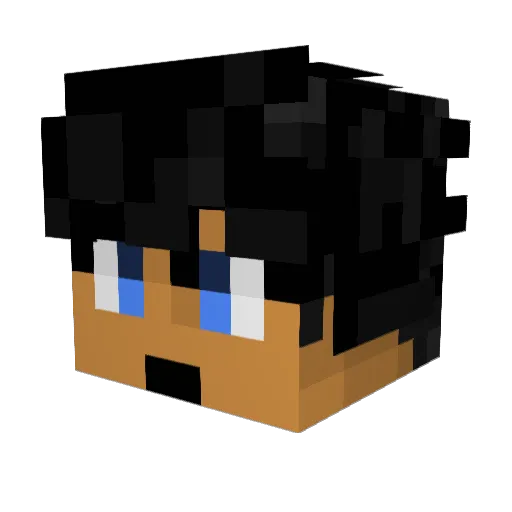 radu_0 Minecraft avatar head, 3D render