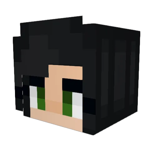 rae56 Minecraft avatar head, 3D render