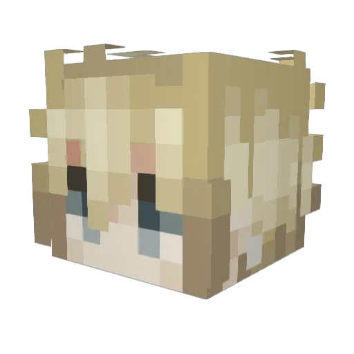 raedU_U Minecraft avatar head, 3D render