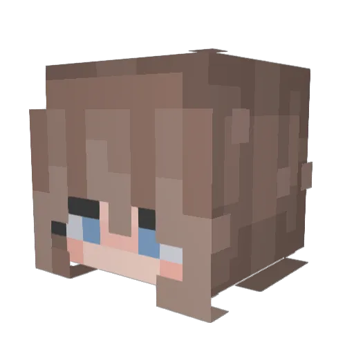raegan612 Minecraft avatar head, 3D render