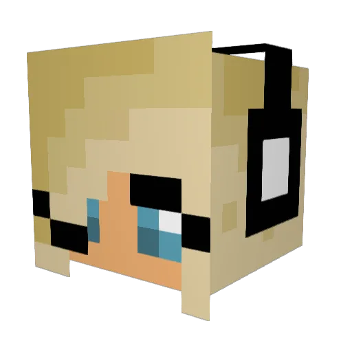 raerae69 Minecraft avatar head, 3D render