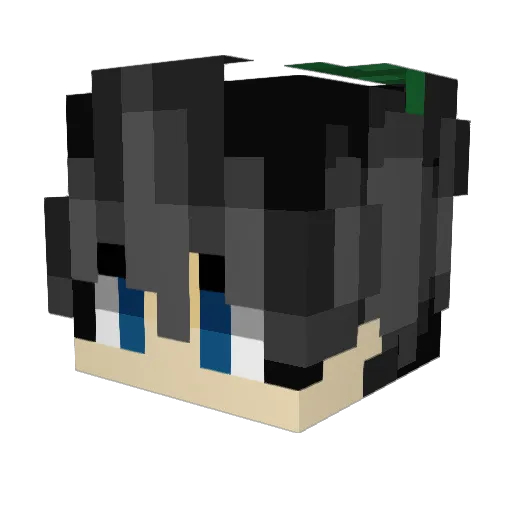 rafa1973 Minecraft avatar head, 3D render