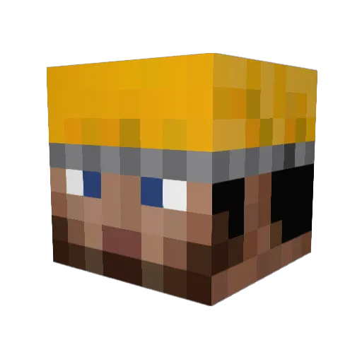 rafaeldeak Minecraft avatar head, 3D render