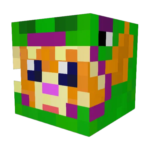 rafaelgnrd Minecraft avatar head, 3D render