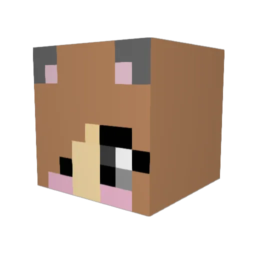 rafaellamatos Minecraft avatar head, 3D render