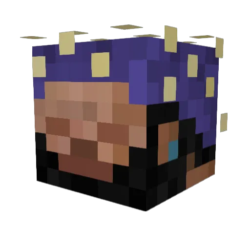 rafajazz Minecraft avatar head, 3D render