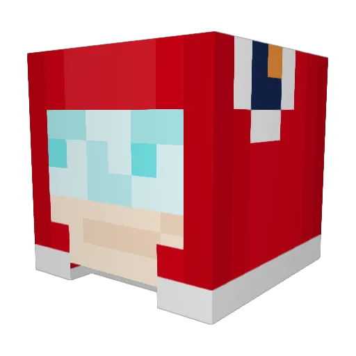 rafajzen Minecraft avatar head, 3D render