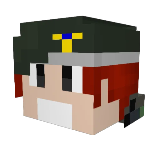 rafaquaresma20 Minecraft avatar head, 3D render