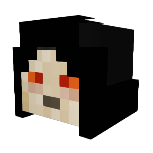 rafas98 Minecraft avatar head, 3D render