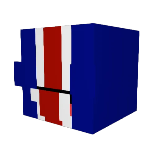 rafbaf180 Minecraft avatar head, 3D render