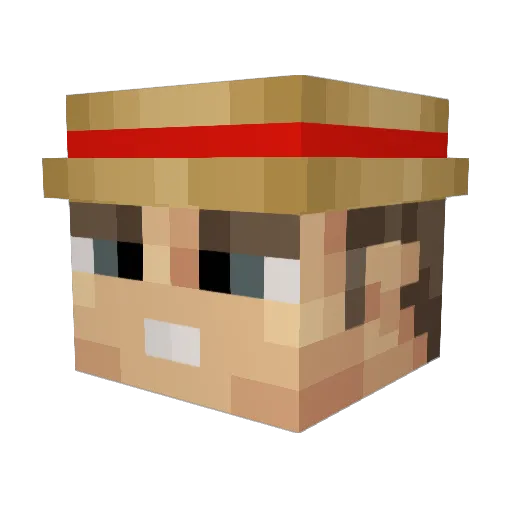 rafdlashoah Minecraft avatar head, 3D render