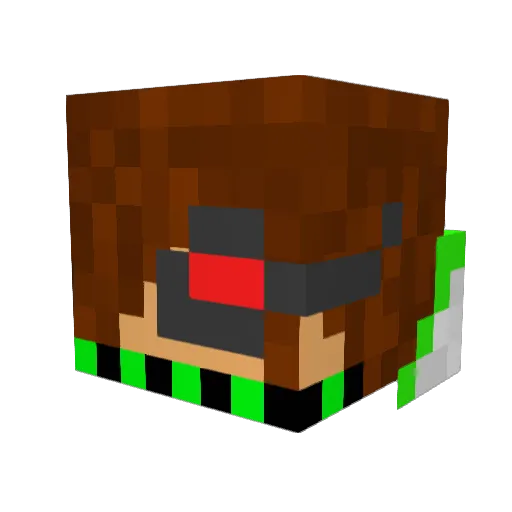 raffe99 Minecraft avatar head, 3D render
