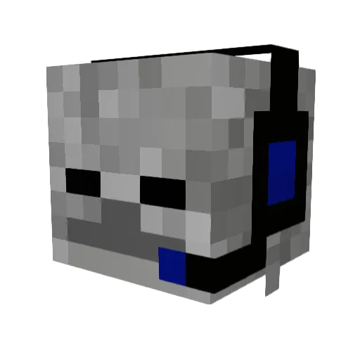rafiix Minecraft avatar head, 3D render