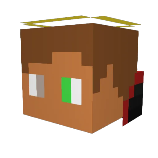 rafination Minecraft avatar head, 3D render