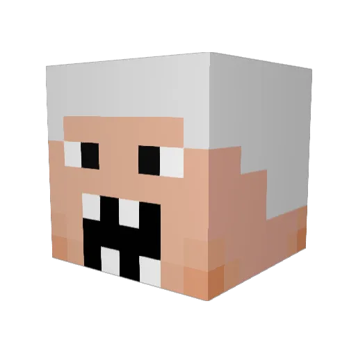 rafinatorrrr Minecraft avatar head, 3D render
