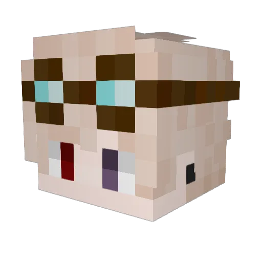 rafinha2508 Minecraft avatar head, 3D render