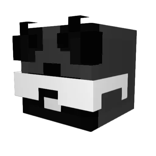 rafjoo Minecraft avatar head, 3D render