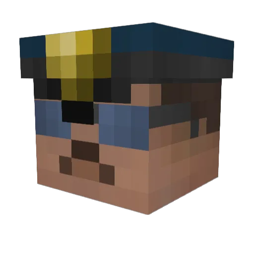 rafking2204 Minecraft avatar head, 3D render