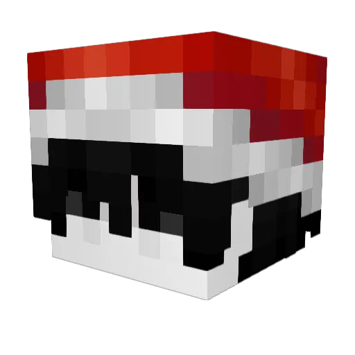 rafwtf Minecraft avatar head, 3D render