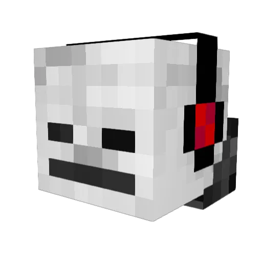 ragbone Minecraft avatar head, 3D render