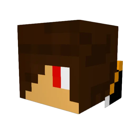 rage0606 Minecraft avatar head, 3D render