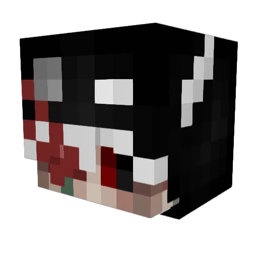 ragebaiten Minecraft avatar head, 3D render