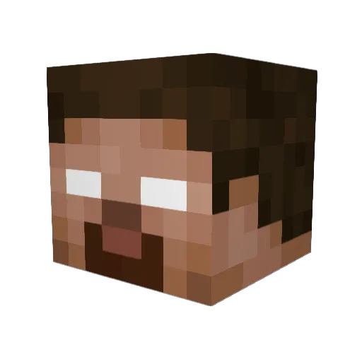 ragecloud_ Minecraft avatar head, 3D render
