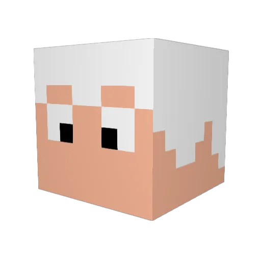 rageman1 Minecraft avatar head, 3D render