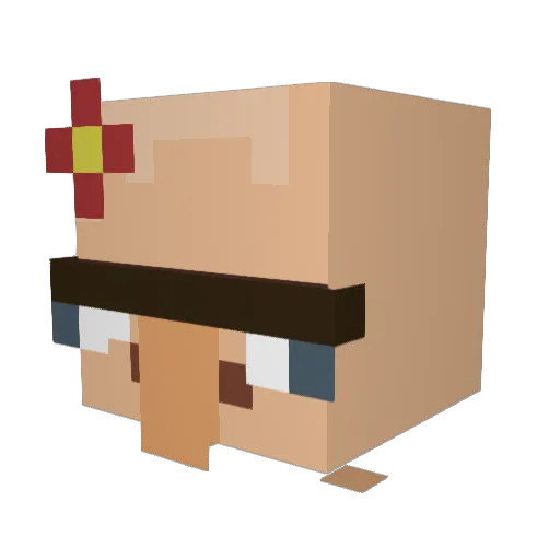 ragemaster53 Minecraft avatar head, 3D render