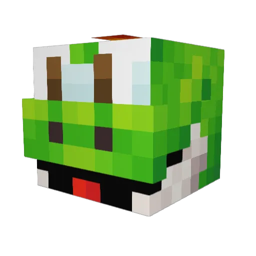 ragetaco Minecraft avatar head, 3D render