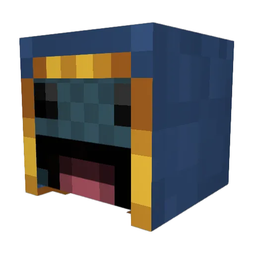 raggedymad Minecraft avatar head, 3D render